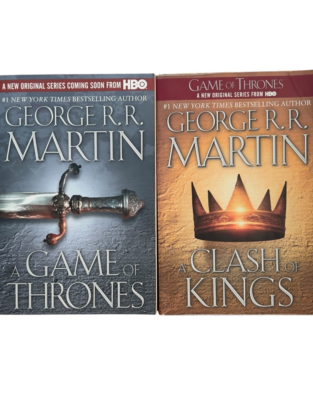 Bantam GRRM Game of Thrones Clash of Kings Epic Fantasy 2 Book Lot Paperbacks